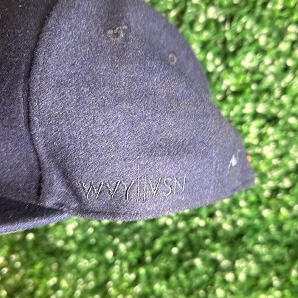 CMartyMar Blue Suede Logo Dad Hat Cap Leather Adjustable Strap Streetwear Summer - Picture 4 of 6